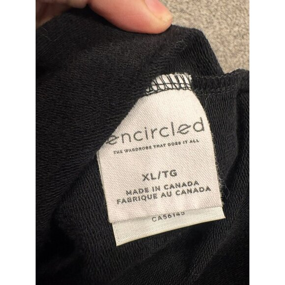 Encircled Women’s Black Sleek Long Sleeve Tied Up Dress XL EUC - Picture 4 of 6